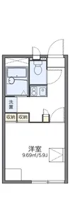 レオパレス広貴【1階】の間取り