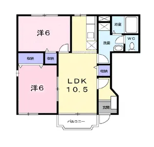 フレッサ【1階】の間取り