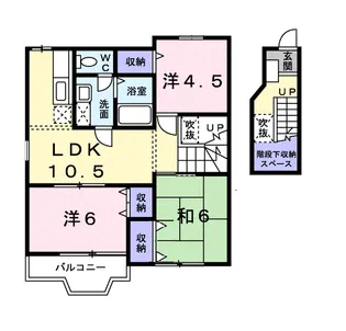 ピュアブリーズ【2階】の間取り