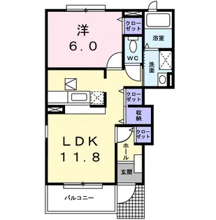 Y.クルメン【1階】の間取り