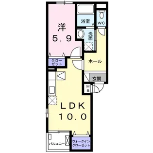 セピア コート【2階】の間取り
