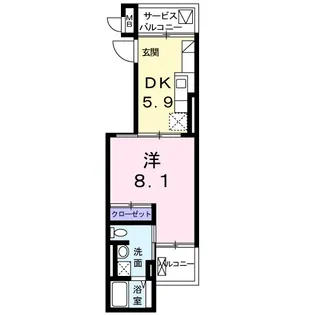 ラ・ルミエール湘南【1階】の間取り