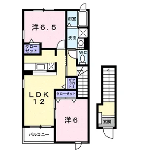 プロムナード岡部Ⅱ【2階】の間取り