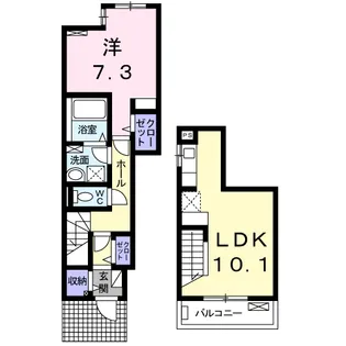 ショコラ ファースト【1階】の間取り