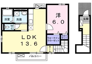 リアンⅡ【2階】の間取り