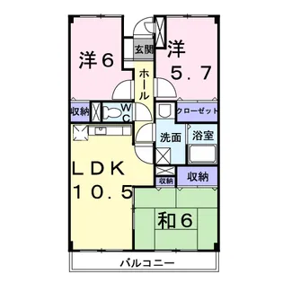 エクセラン・コバ【2階】の間取り