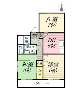 サニーヒル石名坂【2階】の間取り