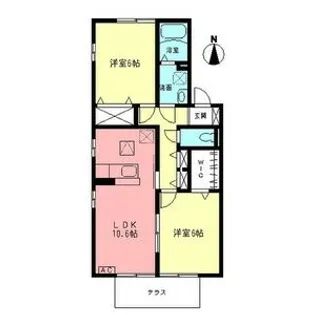 エテルナコートB【1階】の間取り