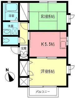 アーバンA【102号室】の間取り