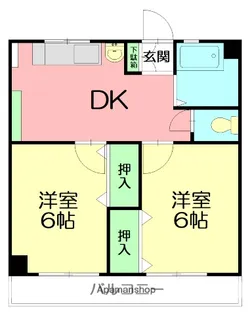 伊勢原コーポラス【3階】の間取り