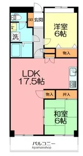 サンプラザ湘南【5階】の間取り