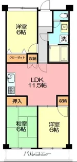 サンプラザ湘南【10階】の間取り