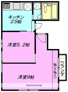水落ビル【301号室】の間取り