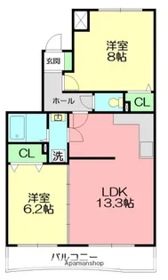 ファンテージ【1階】の間取り