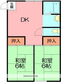 いづみハイツ【2階】の間取り