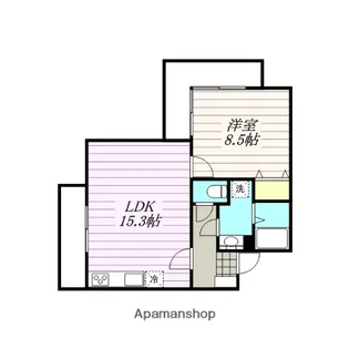 ライフゾーン藤沢【6階】の間取り