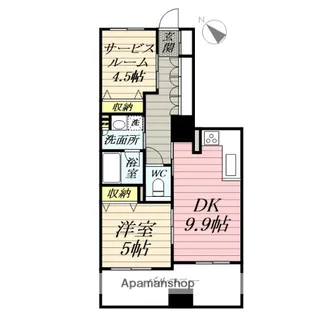 クリオ藤沢駅前【7階】の間取り