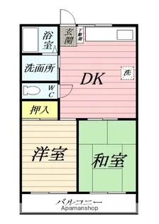 サンハイム平塚【4階】の間取り