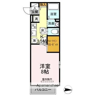 レジデンス湘南【1階】の間取り