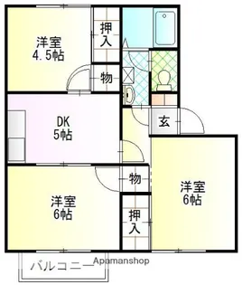 フレグランスM【2階】の間取り