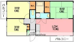 アービスFW【3階号室】の間取り