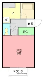 ハイムベルモア【2階】の間取り