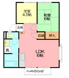 湘南桜コーポ【2階】の間取り