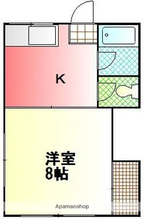 清水コーポⅢ【2階】の間取り