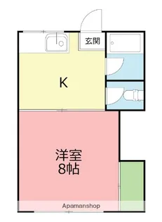 清水コーポⅢ【2階】の間取り