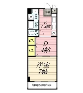 ロアジールマンション【3階】の間取り