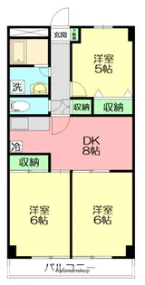 ソレアード【3階】の間取り