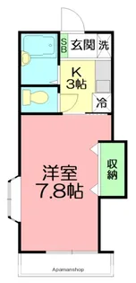 スクエアコート【1階】の間取り