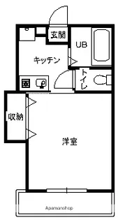 クレール中原【1階】の間取り