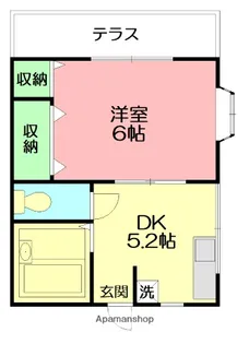 第二植原ハイツ【1階】の間取り