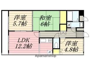 ヴェルドミール湘南平塚【2階】の間取り