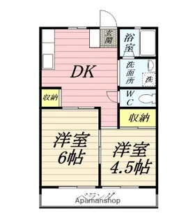 パルデンス松尾B【1階】の間取り