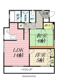 ESPOIR MINAMIHARA【3階】の間取り