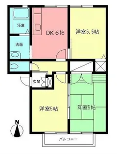 メゾンパークサイド【2階】の間取り