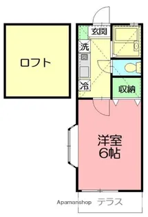 サンカレッジ六会【1階】の間取り