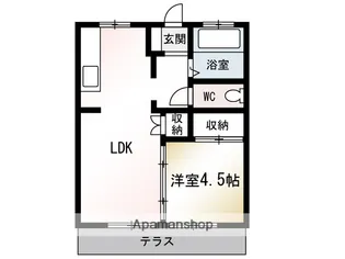桔梗台ハイム【1階】の間取り