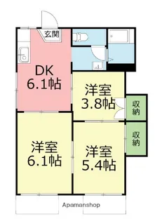 コーポ小沢【2階】の間取り