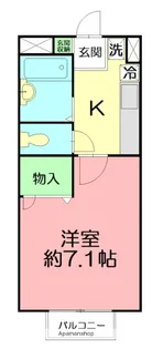 ドミシール鵠沼海岸【202号室】の間取り