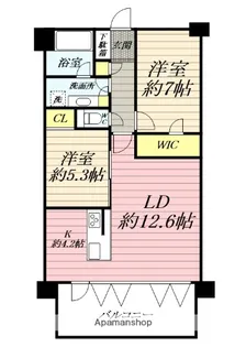 グランシティ湘南海岸マリナージュスクエア【4階】の間取り