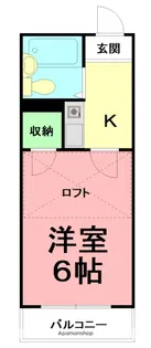 ピュアタウン落合【1階】の間取り