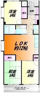 グリーンヒルズ【4階】の間取り