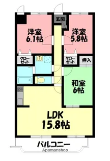 サザンコースト【103号室】の間取り