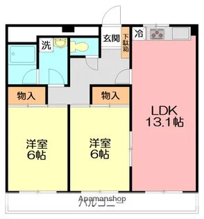 パークテラス鎌倉岡本【3階】の間取り