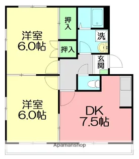 ウェルメゾン湘南【2階】の間取り