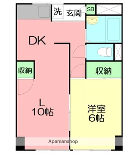 ブランドール【303号室】の間取り