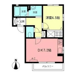ラ・ピアーナC【1階】の間取り